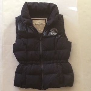 Abercrombie Kids Navy Down/Feather Filled Vest